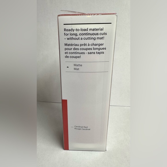 Cricut Joy Smart Vinyl Matte Cardinal Red Removable Vinyl #2 - Picture 2 of 3